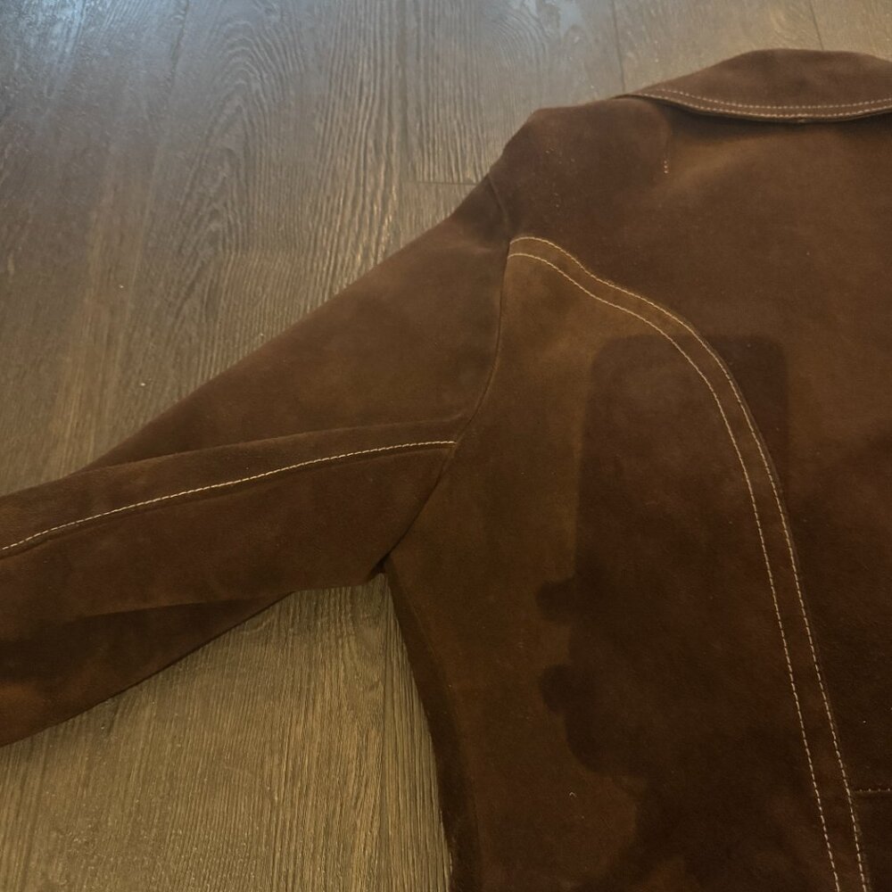 VINTAGE SUEDE JACKET WITH REMOVABLE LINING MADE IN CANADA XS/S - Picture 11 of 15